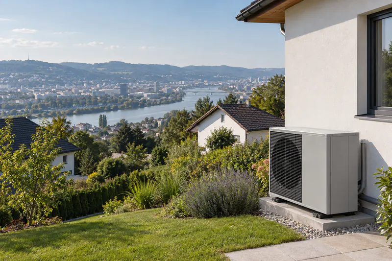 Wohnhaus mit Wärmepumpe in Linz an der Donau